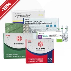 A long course for gaining muscle mass. Anapolone + Boldenone or Primobolan